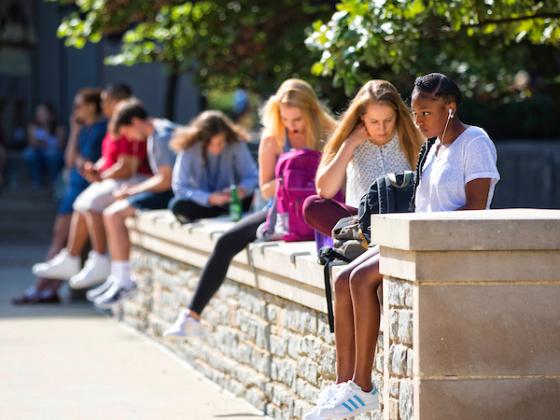 Students waiting for class