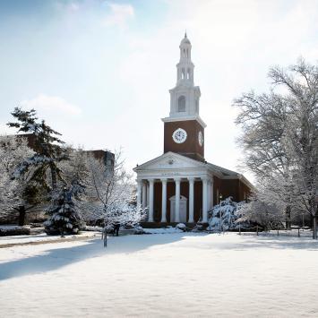 Photo of Memorial Hall in Snow